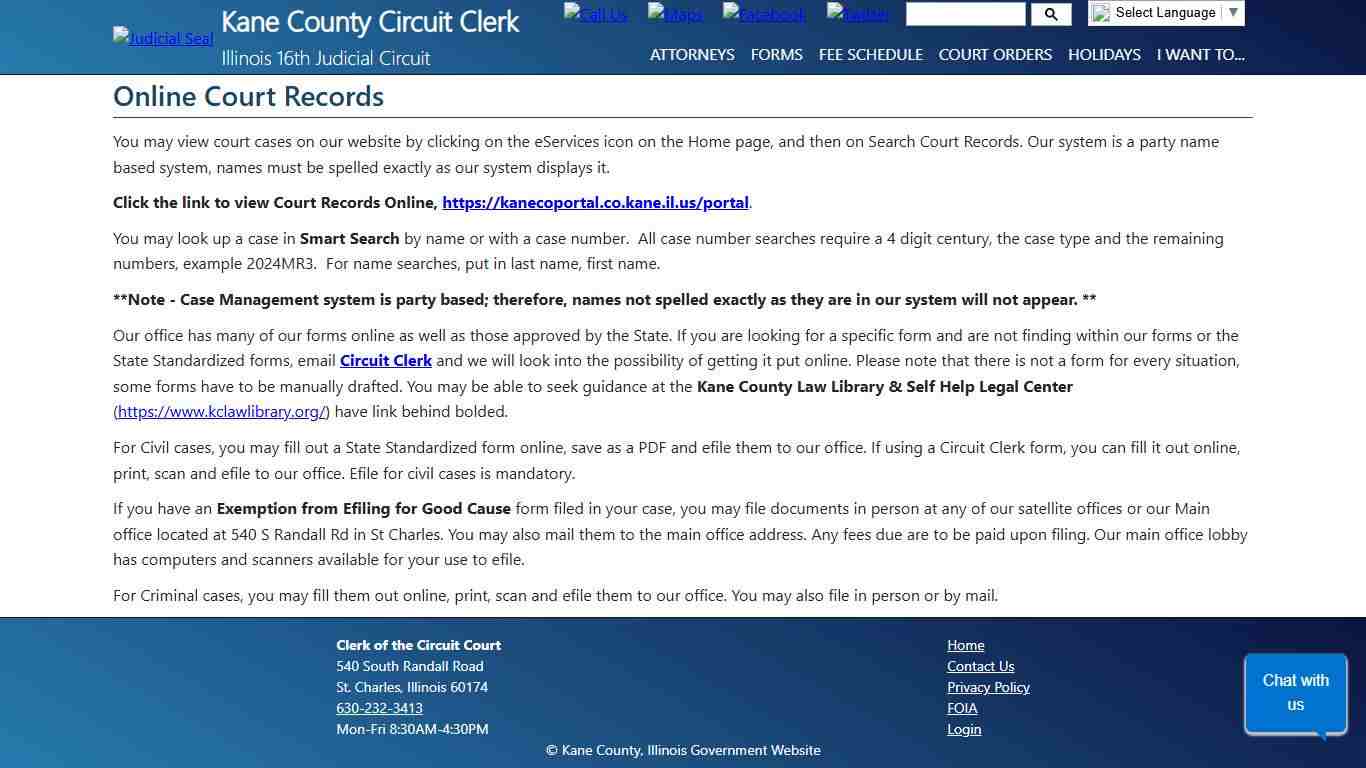 Online Court Records